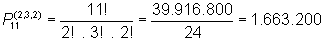 Aplicação da Fórmula de Permutações com Repetição