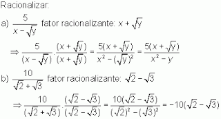 Exemplos Racionalização do Tipo T2