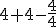 4+4-\frac{4}{4}