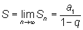 Fórmula da Soma de uma PG infinita